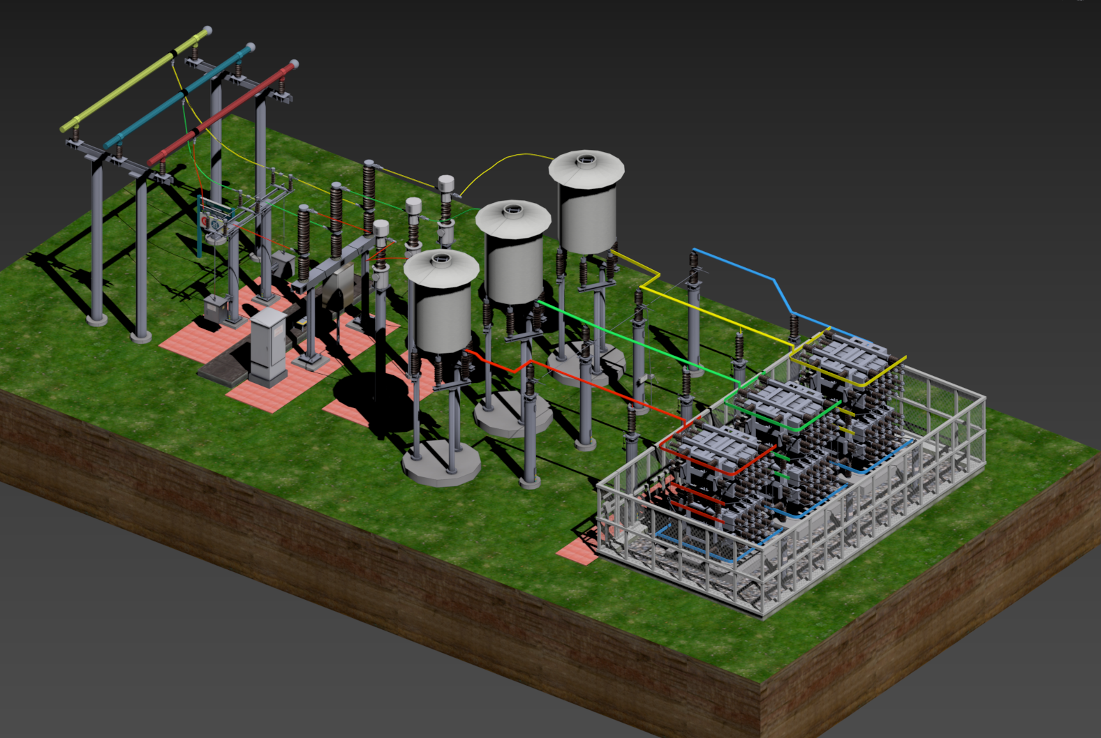35kV线路电抗器电容塔 - 1