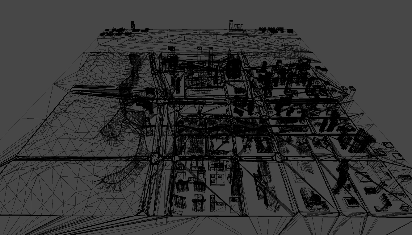 沙盘河道建筑群 - 3